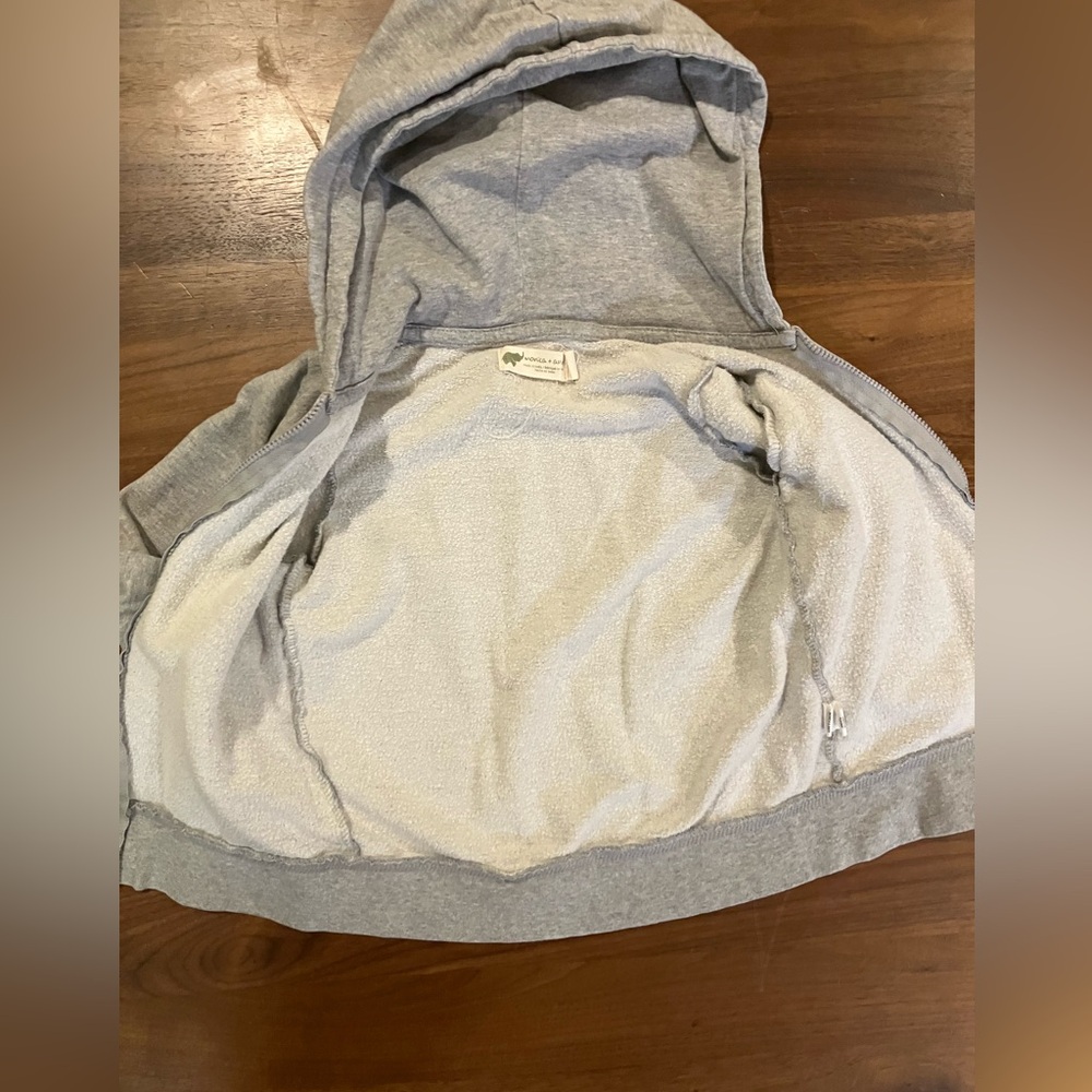 Monica and Andy Gray & Navy Preppy Zip-Up Hoodies - Picture 6 of 12